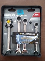 4pc. metric combination gearwrench set.