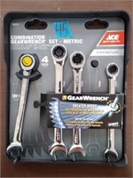 4pc. metric combination gearwrench set.