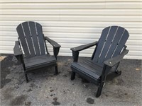 (2) Poly Adirondack Chairs
