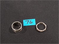 2 Sterling Silver rings