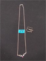 Sterling silver Necklace & Earring set