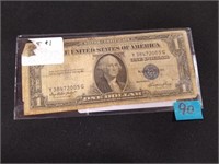1935 E Silver certificate 1 dollar federal note