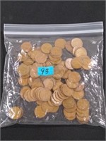 2 Rolls mixed dates Wheat pennies