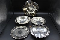 Collection Five Silverplate Condiment Dishes
