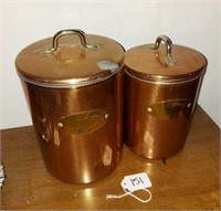 COPPER COLOR CANNISTERS