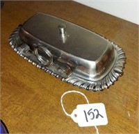 SILVER BUTTER DISH