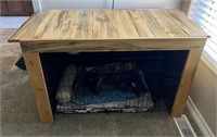Hand Crafted Rustic Dog Crate