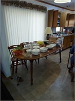DINING ROOM TABLE AND 6 CHAIRS