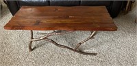 Solid Wood Pier 1 Coffee Table w/ Branch Like