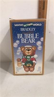 Vintage Christmas bubble bear, bubble machine,