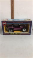 Vintage Cox gas powered dune buggy, new in box.