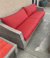 Large High End Outdoor Sofa w/ Cushions