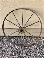 Antique Wagon Wheel/33” Dia.