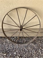 Antique Wagon Wheel/33” Dia.