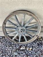 Antique Wagon Wheel/25” Dia