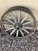 Antique Wagon Wheel/25” Dia.