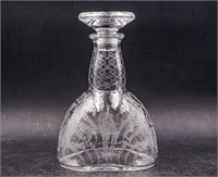 Etched Baccarat decanter