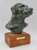 Sherry Sanders Labrador bronze statue