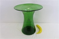 Blenko Green Glass Large Vase