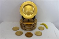 Collection of Decorative Gold Chargers