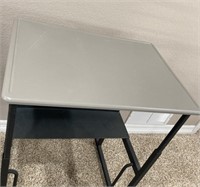Safeco Adjustable Table w/ Footrest /28”W,20”D