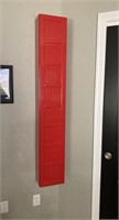 Hanging Locker w/ 9 Shelves/58”H,9.5”W,7.5”D