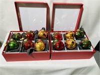 12 Gorgeous Christmas Bulbs/Removable Beaded