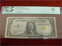 1934A $1 N Africa Silver Cert. FR#2306