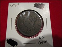 1842 Large Cent Large Date