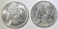 1886 & 1890 MORGAN DOLLARS BU