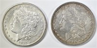 1889-O XF & 1891 AU MORGAN DOLLARS XF