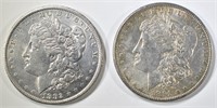 1891 & 1882-O MORGAN DOLLARS AU/BU