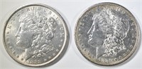 1881-S & 1888 MORGAN DOLLARS AU/BU