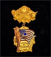 Vintage Arizona Territory Elks Badge