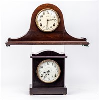 Lot of Two Vintage U.S. Made Mantle Clocks