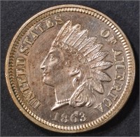 1863 INDIAN CENT  CH PROOF