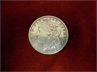 1921 P Morgan Silver Dollar: Cleaned