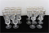 Royal Crystal Rock Water & Wine Glasses