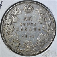 1920 CANADA HALF DOLLAR