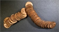 1946-S BU LINCOLN CENT ROLL