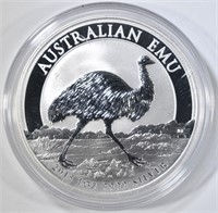 2018  AUSTRALIA 1oz SILVER EMU COIN
