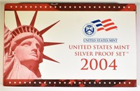 2004 U.S. MINT SILVER PROOF SET ORIG PACKAGING