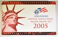 2005 U.S. MINT SILVER PROOF SET ORIG PACKAGING