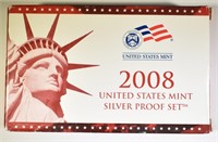2008 U.S. MINT SILVER PROOF SET ORIG PACKAGING