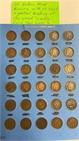 INDIAN HEAD PENNY group of 30