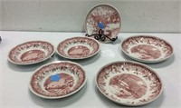 Six Winter Spode Dishes K13C