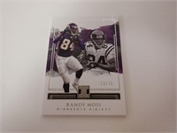 2018 IMPECCABLE RANDY MOSS # 19 OF 75 / CARD # 88