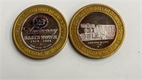 1oz .999 Silver SAMS TOWN Gaming tokens