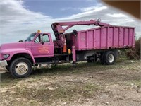 1998 FORD F700 GRAPPLE TRUCK WITH PETERSEN