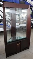Lot #55 Maui Jim Glass Corner Display Cabinet
